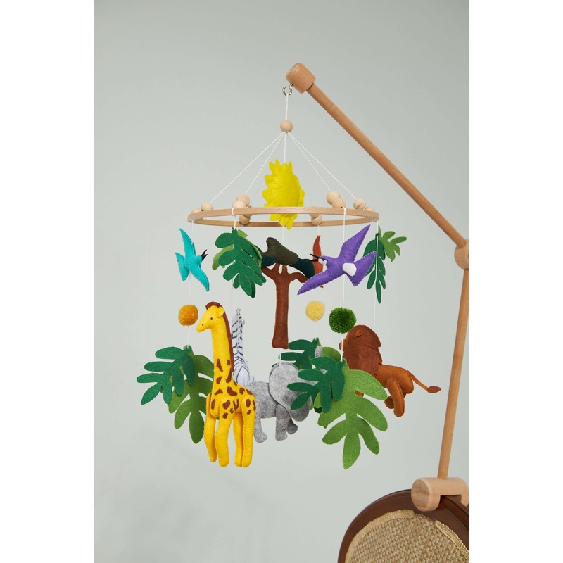 Montessori Baby Mobile Set|Baby Mobile Only|Baby Mobile + Hanger|Baby Mobile + Hanger + Music Player (Rotates)
