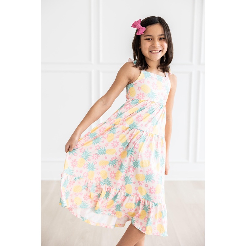 Pina Colada Ruffle Maxi Dress|2T|3T|4T|5/6|7/8|9/10