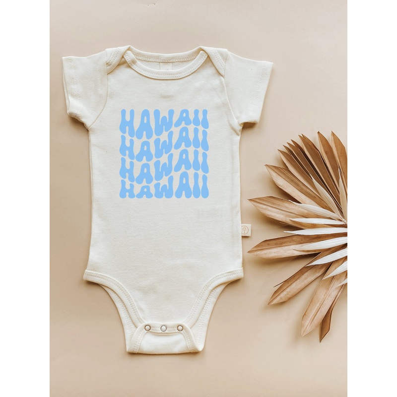 Baby Hawaii Graphic Organic Bodysuit
