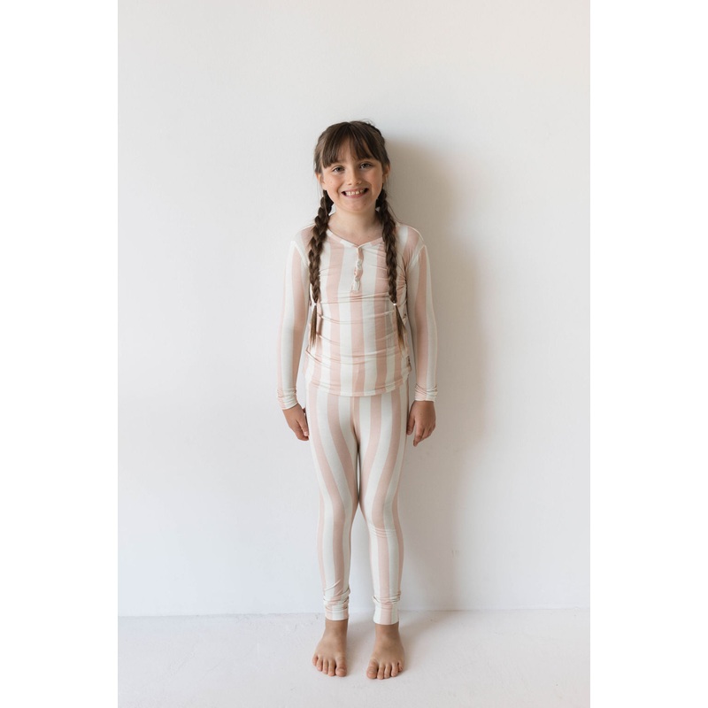 Bamboo Two Piece Pajamas | Candy Stripe