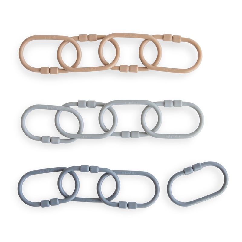 Chain Link Rings|Shifting Sand/Blush/Cambridge Blue|Periwinkle/Mustard/Green/Coral|Natural/Stone/Tradewinds|Natural/Shifting Sand/Kahki