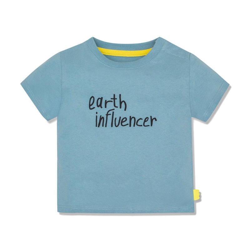 Earth influencer Baby T-Shirt – Slate Blue