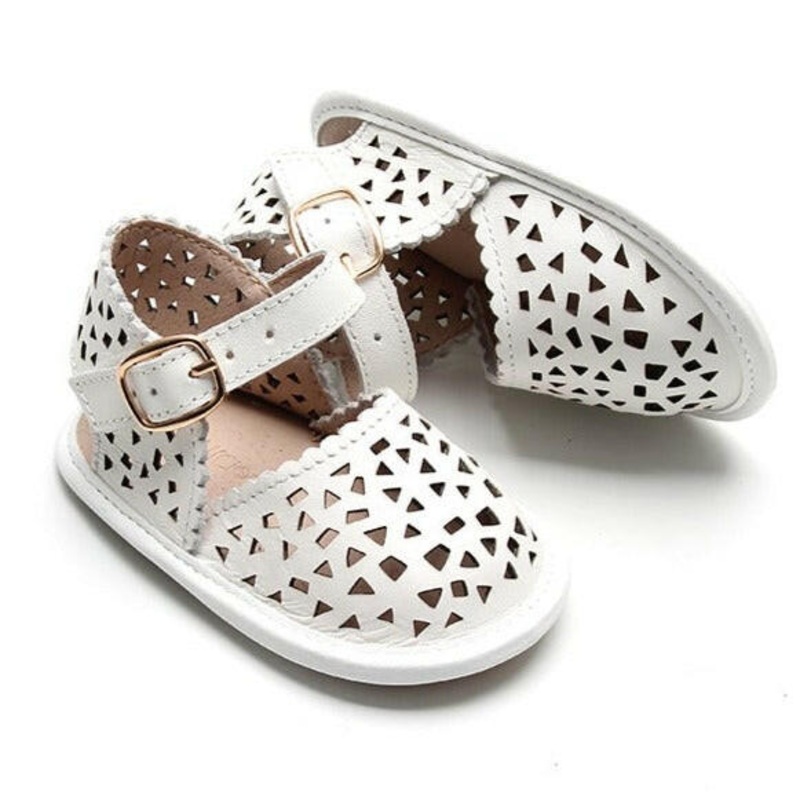 Leather Pocket Sandal | Color ‘Cotton’ | Soft Sole