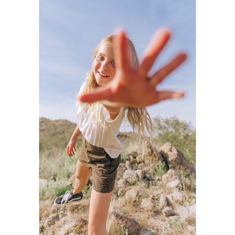 Mini Milo Gingham Shorts|SaddleBrown|18-24mo|2T|3-4T|5-6T|7-8|9-10|11-12|13-14