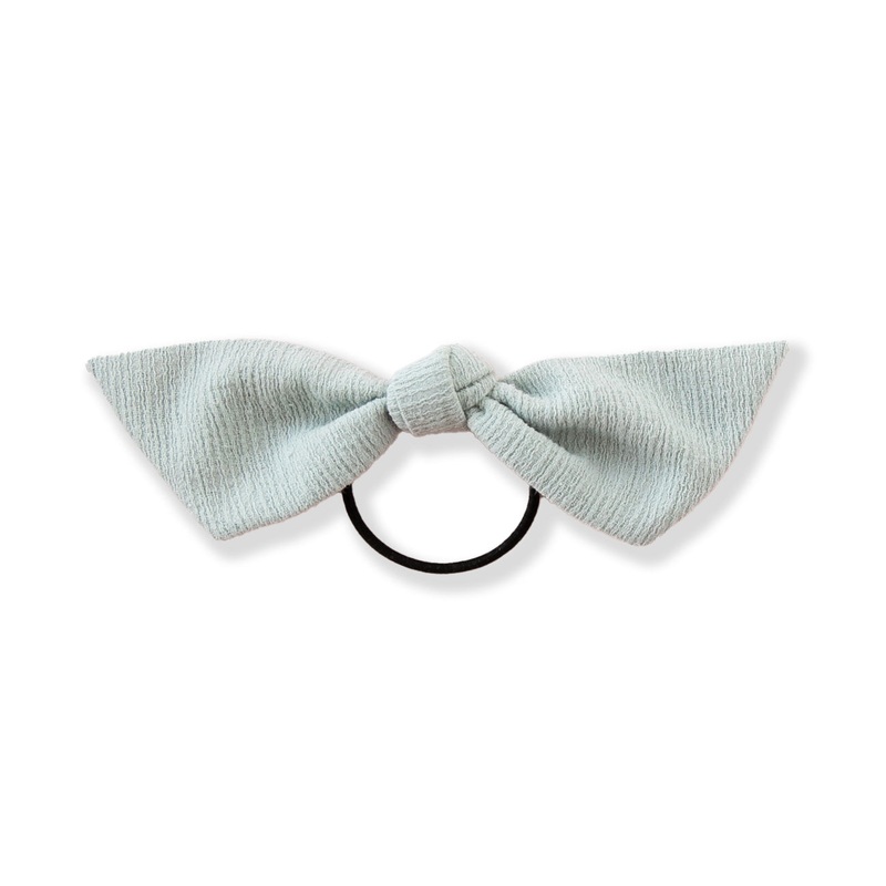 Misty Blue | Modern Knot|Beige Elastic|Black Elastic