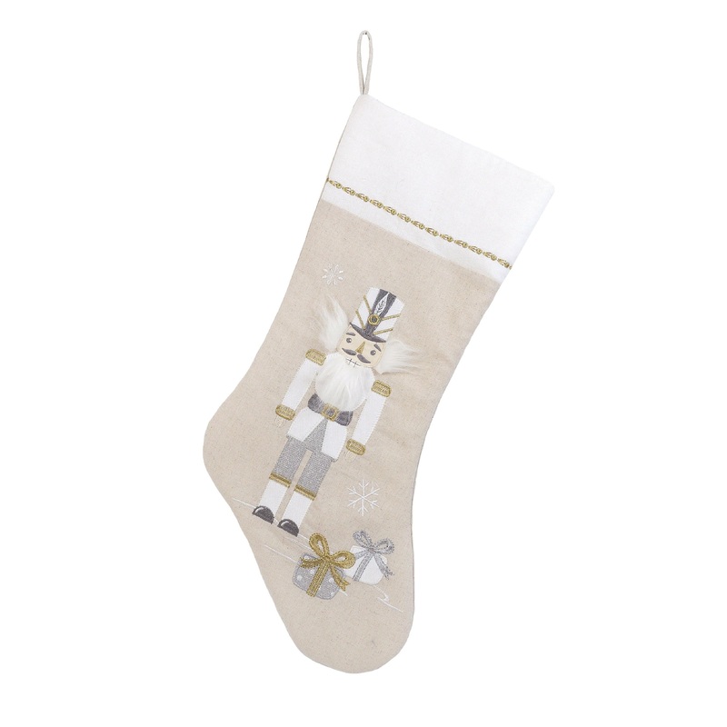 Nutcracker Stocking – White