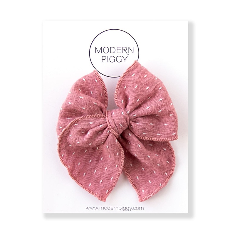 Raspberry | Petite Party Bow|Alligator Clip|Nylon Headband