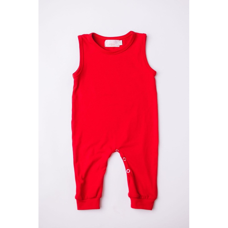 Red Tank One-Piece Jogger|0-3M|3-6M|6-12M|12-18M|18-24M