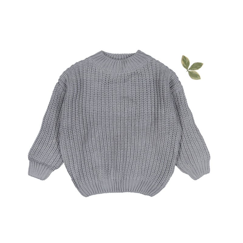 The Chunky Knit Sweater – Slate