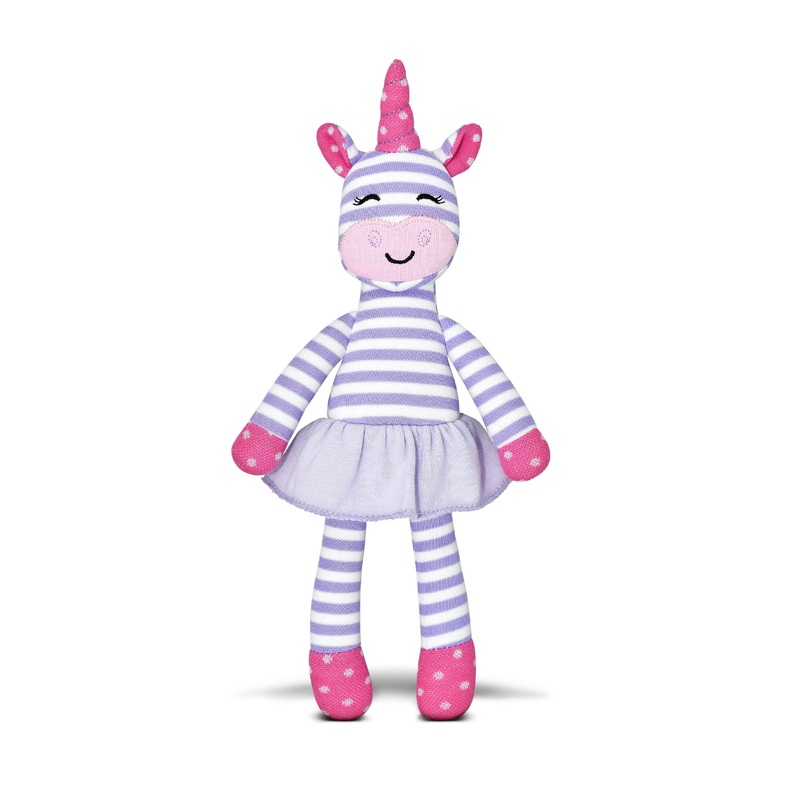 Tiny Dancing Unicorn – Purple Stripe