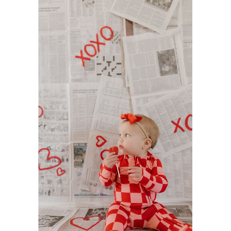 Bamboo Zip Pajamas | XOXO|Newborn|0-3 Months|3-6 Months|6-12 Months|12-18 Months|18-24 Months