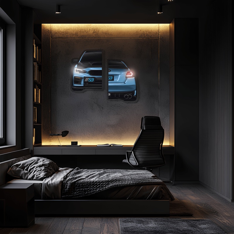 Car light up sign, Car neon light sign, Car wall art lighted, Car led wall decor, Car led sign, Garage neon sign, Neon painting art For Man – UvCar23