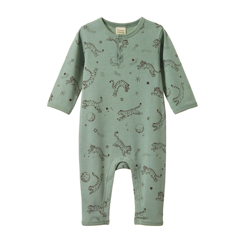 Henley Pyjama Suit – Dream Tigers Lagoon Print