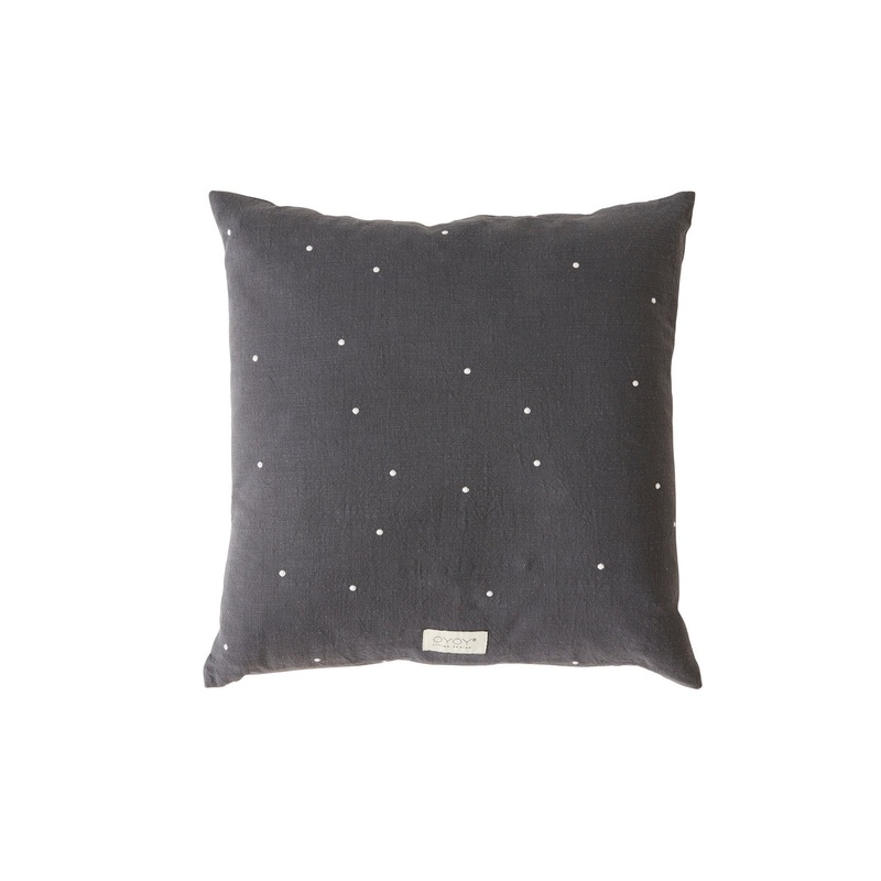Kyoto Dot Cushion Square – Anthracite