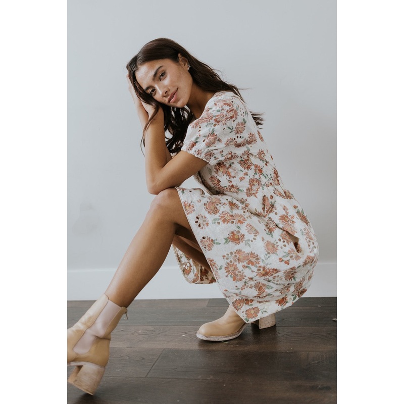 SALT Larchmont Chelsea Collar Eyelet Dress