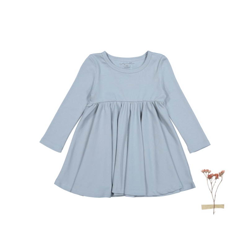 The Long Sleeve Dress – Ocean|18m|24m|36m|4y|6y|8y