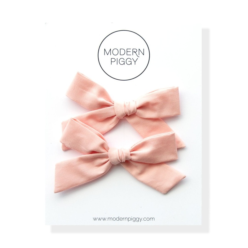 Candy Pink | Pigtail Set – Hand-tied Bow