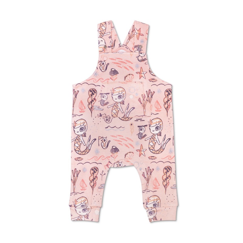 KeFe Overalls – Pink Mermaid|Pink Mermaid|3-6 mo.|6-12 mo.|12-18 mo.|18-24 mo.