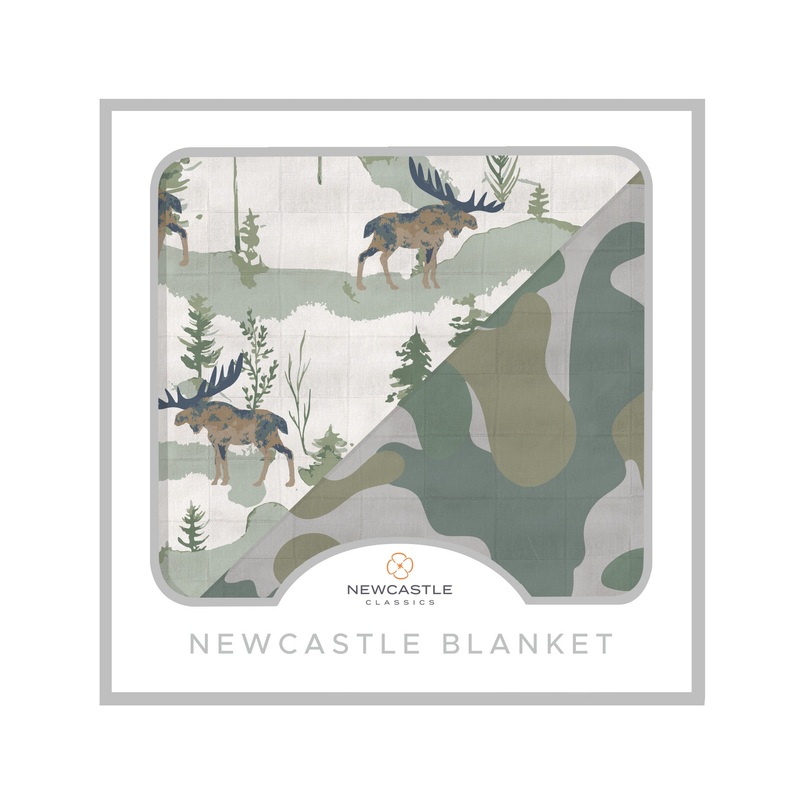Mountain Moose and Hunter’s Camo Newcastle Blanket