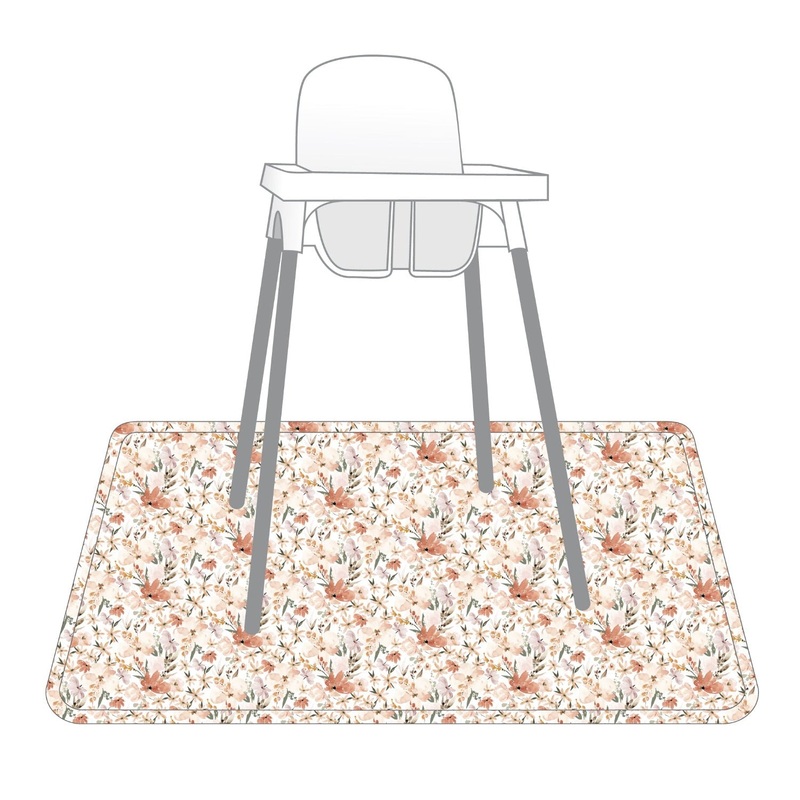 Peachy Dreams Splash Mat – A Waterproof Catch-All for Highchair Spills
