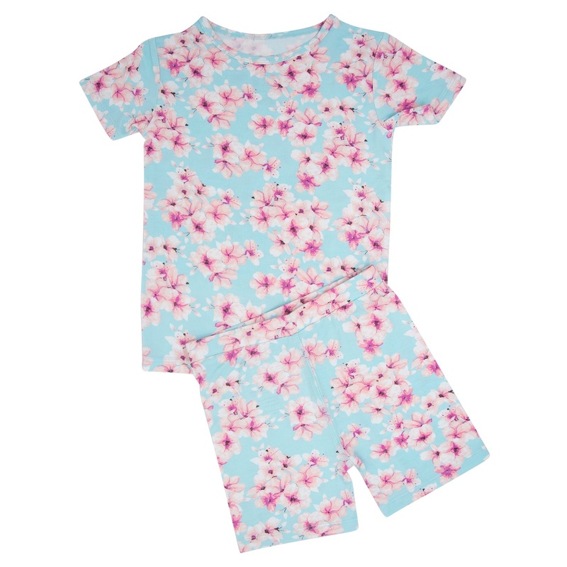 Pretty Pink Floral Summer Pajama Set