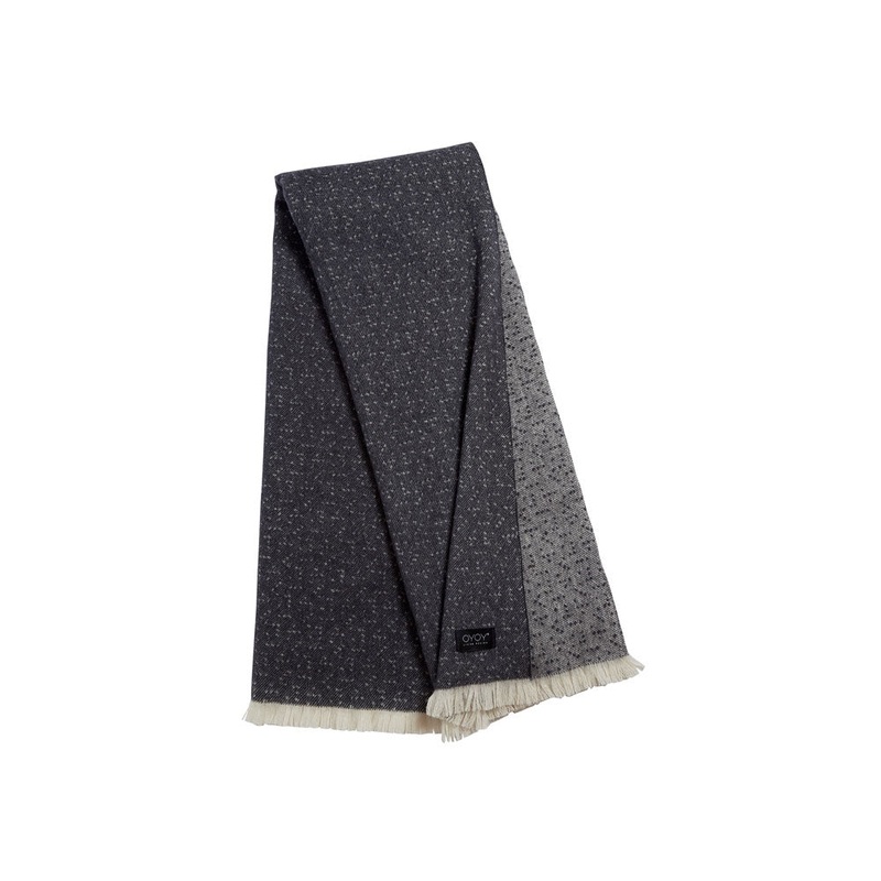 Tenji Plaid Throw – Off White / Anthracite