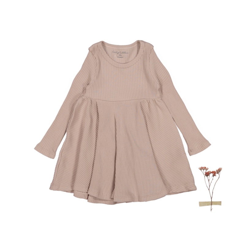 The Long Sleeve Dress – Mauve|18m|24m|36m|4y|6y|8y