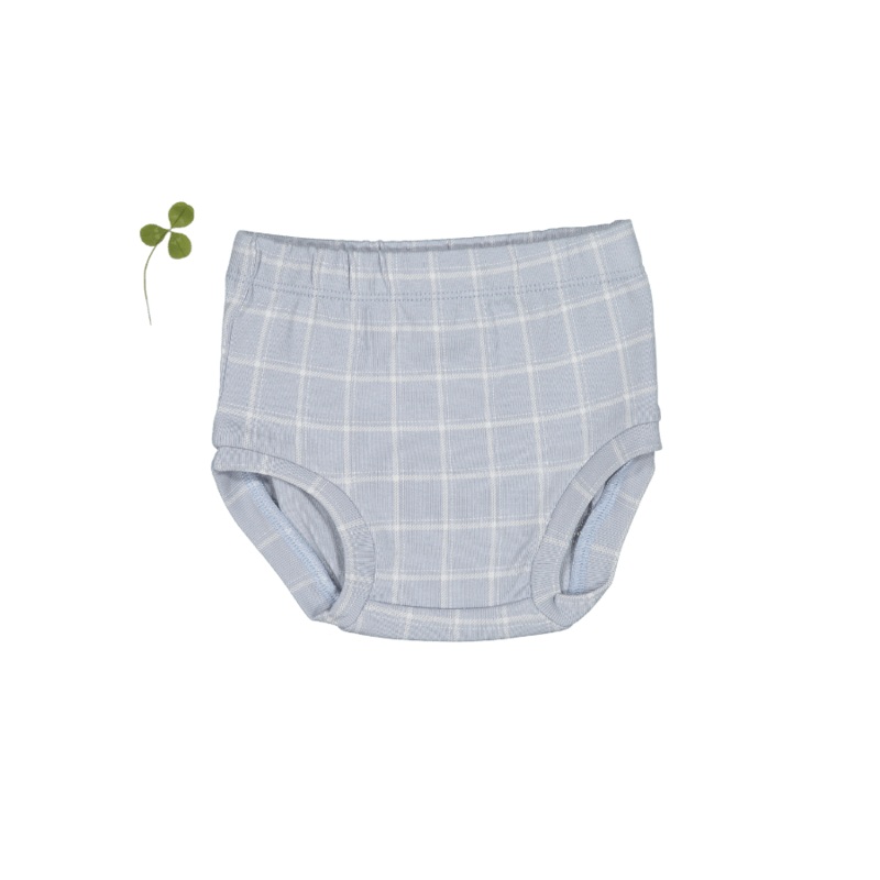 The Printed Bloomer – Blue Grid