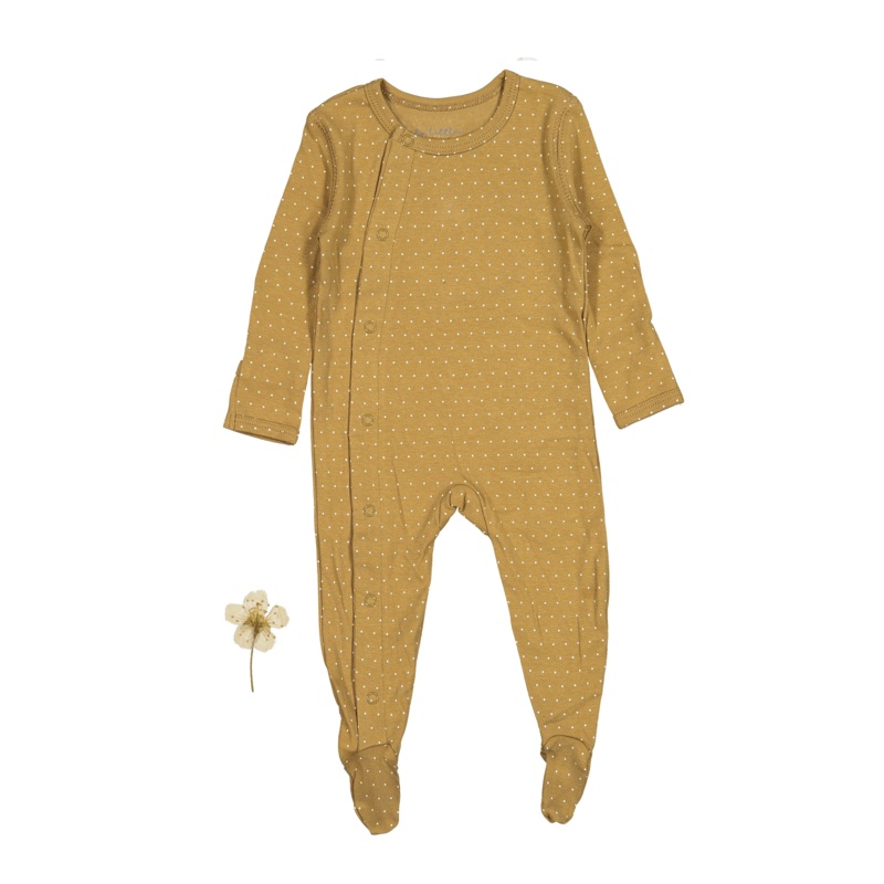 The Printed Snap Romper – Golden Dot