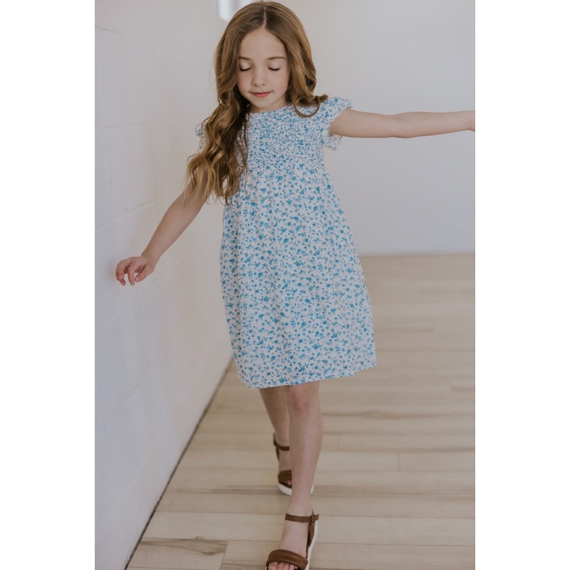The Shadowlands Floral Flutter Sleeve Dress
