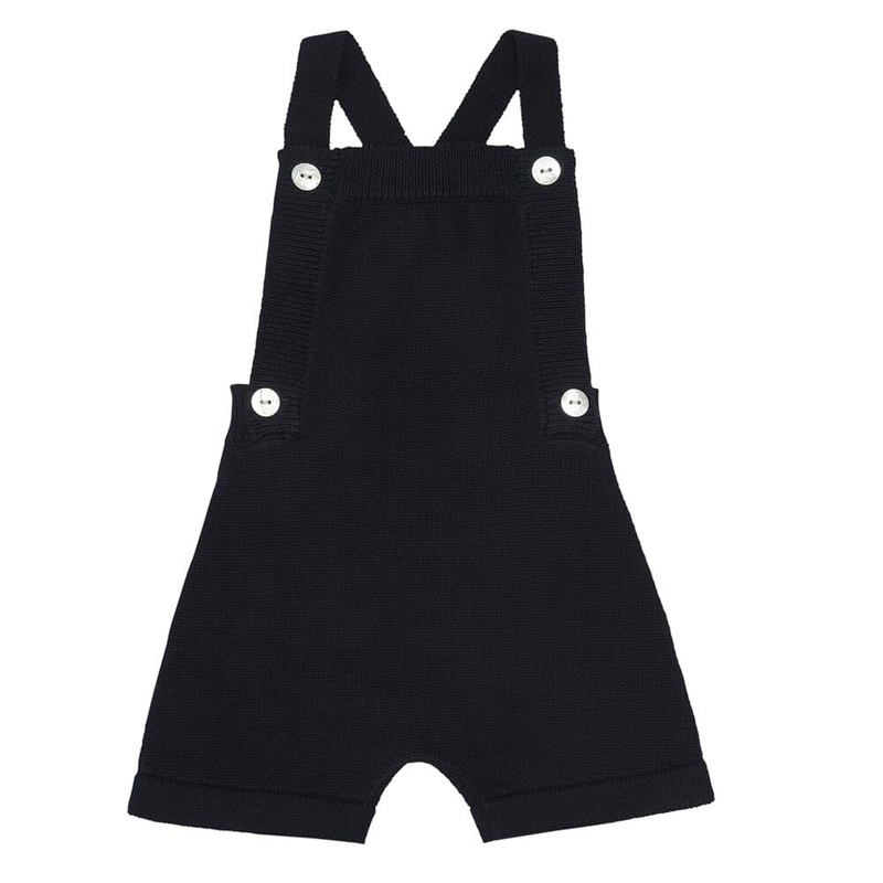 Baby Short Overalls – Dark Navy