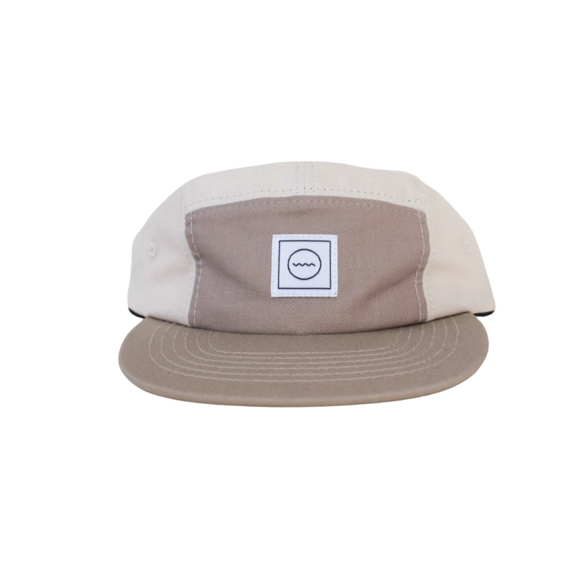 Cotton Five-Panel Hat in Sand|Size 1|Size 2|Size 3