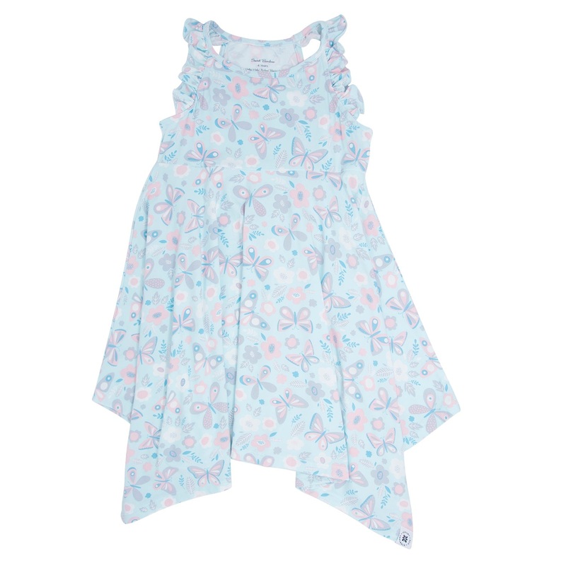 Emma’s Racerback Dress|2 Years|3 Years|4 Years|5 Years|6 Years|7 Years|8 Years|10 Years|9 Years|Butterfly Aqua