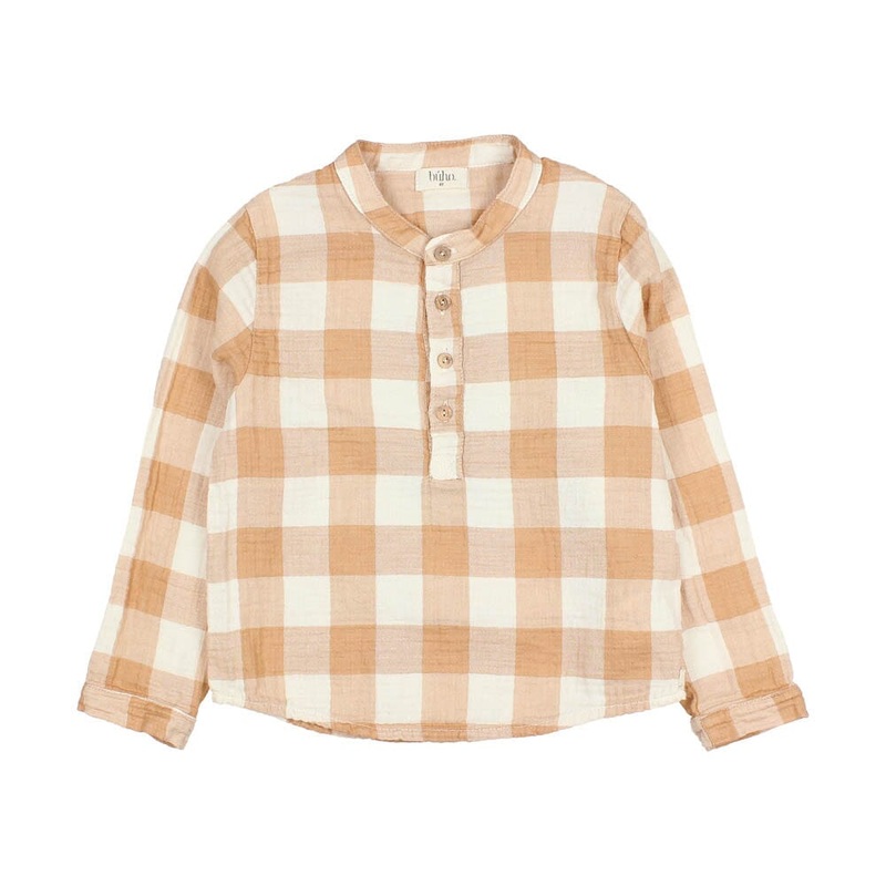 Gingham Shirt – Caramel|2yr|3yr|4yr|6yr
