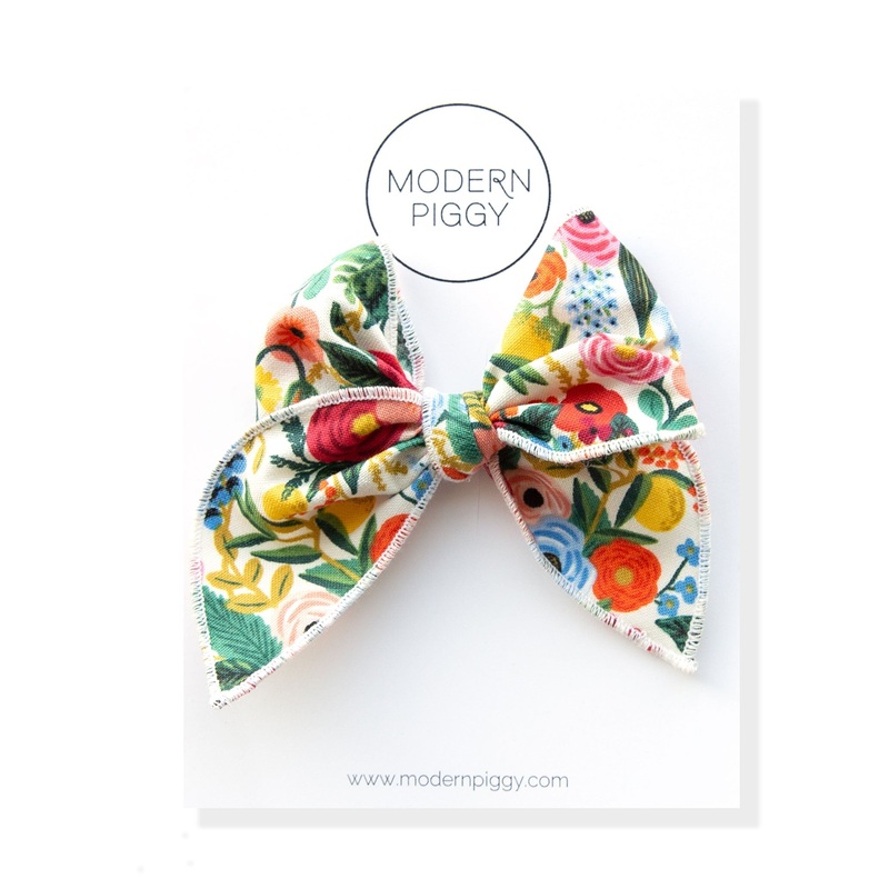 Rifle | Petite Party Bow|Alligator Clip|Nylon Headband