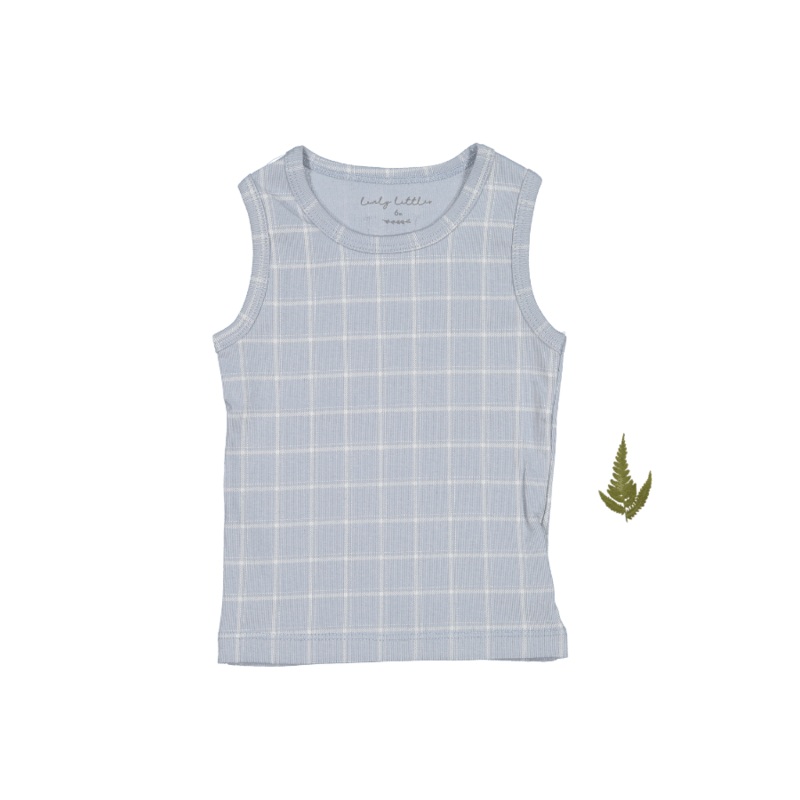 The Printed Tank –  Blue Grid|6m|12m|18m|24m|36m|4