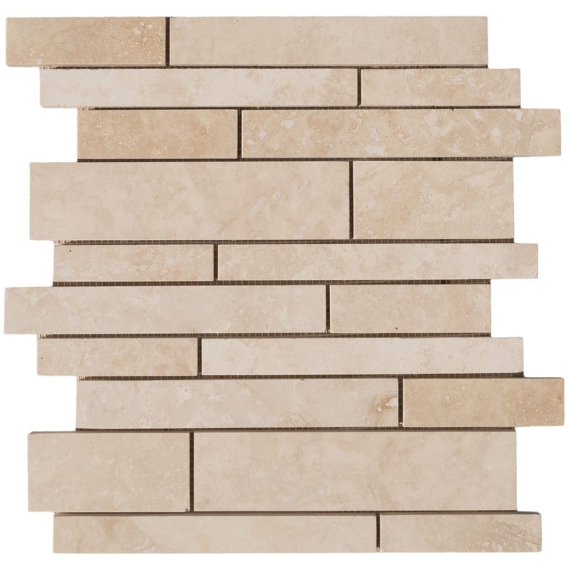 Classic Beige Travertine Slides Honed Mosaic Floor and Wall Tile – Livfloors Collection