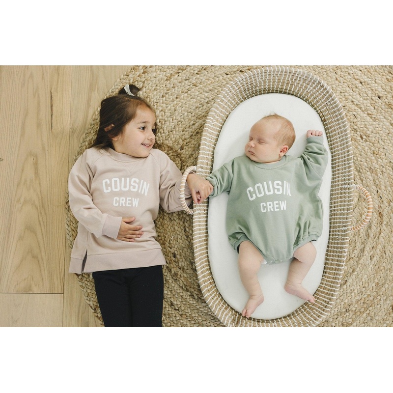 Cousin Crew Sweatshirt Romper or Crewneck