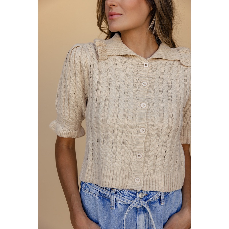 Key to My Castle Cable Knit Top