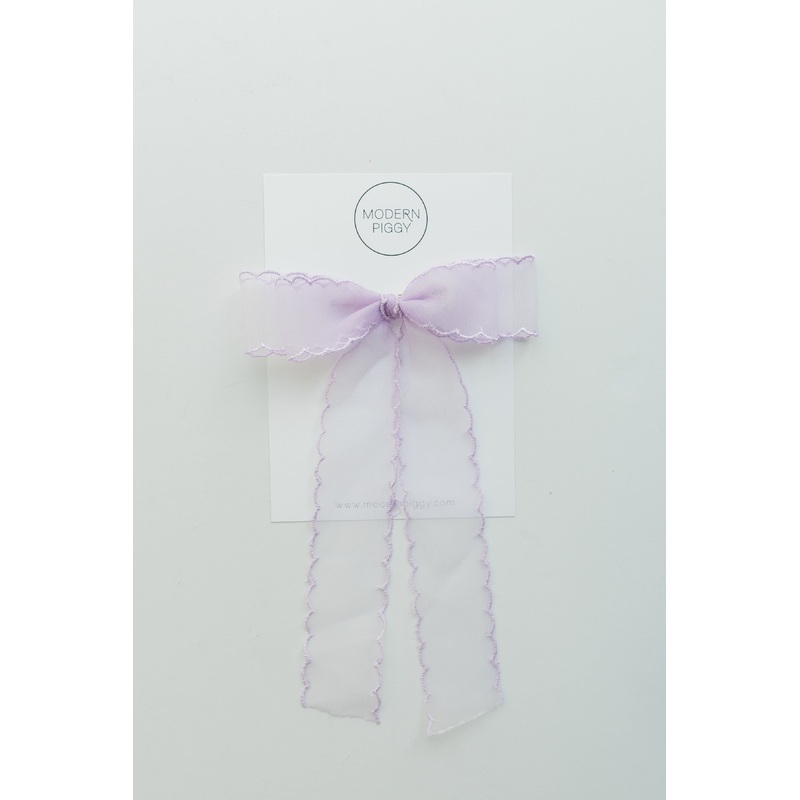 Lavender Mist | Statement Ribbon Bow