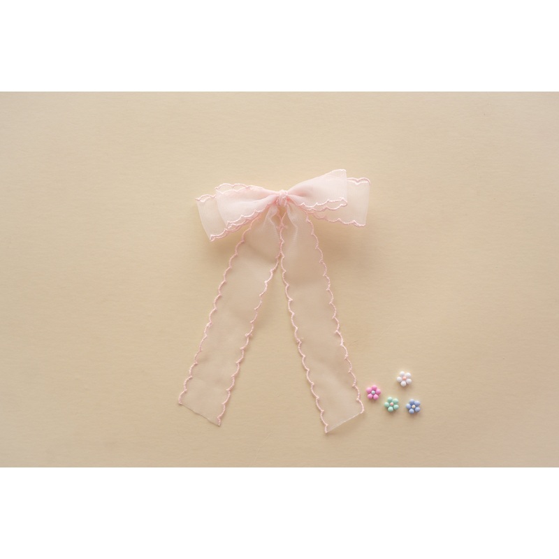 Pink Mist | Statement Ribbon Bow