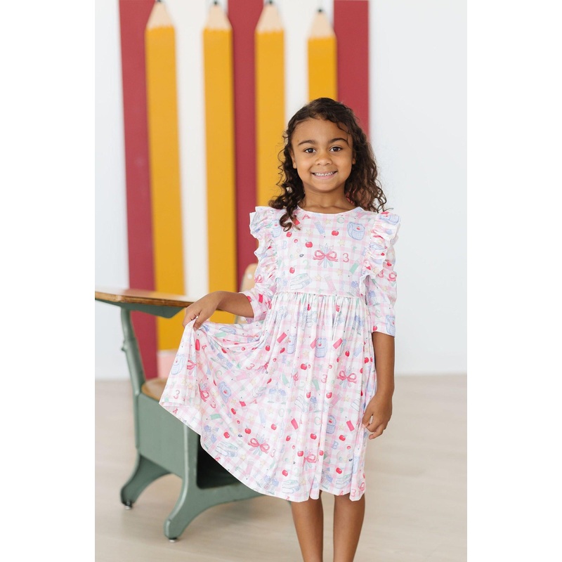 School Days 3/4 Ruffle Twirl Dress