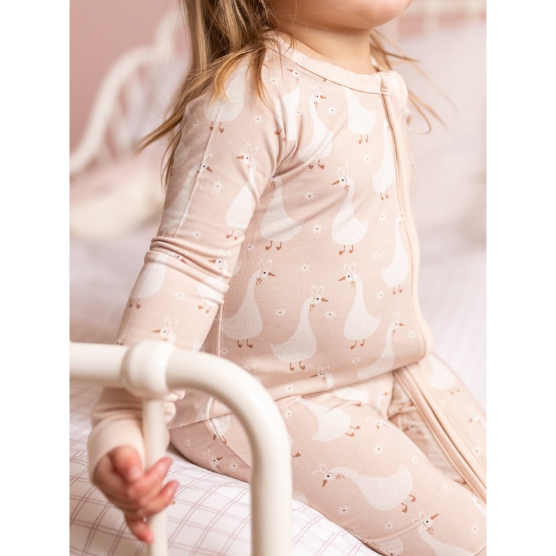 Silly Goose on the Loose Bamboo Zippy Romper