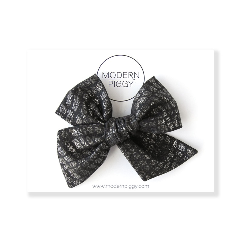Snake Skin | Oversized Hand-tied Bow