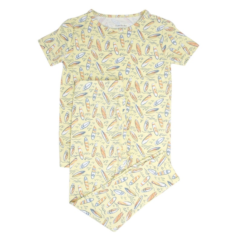 Surfboard Waves Big Kid Pajama S/S