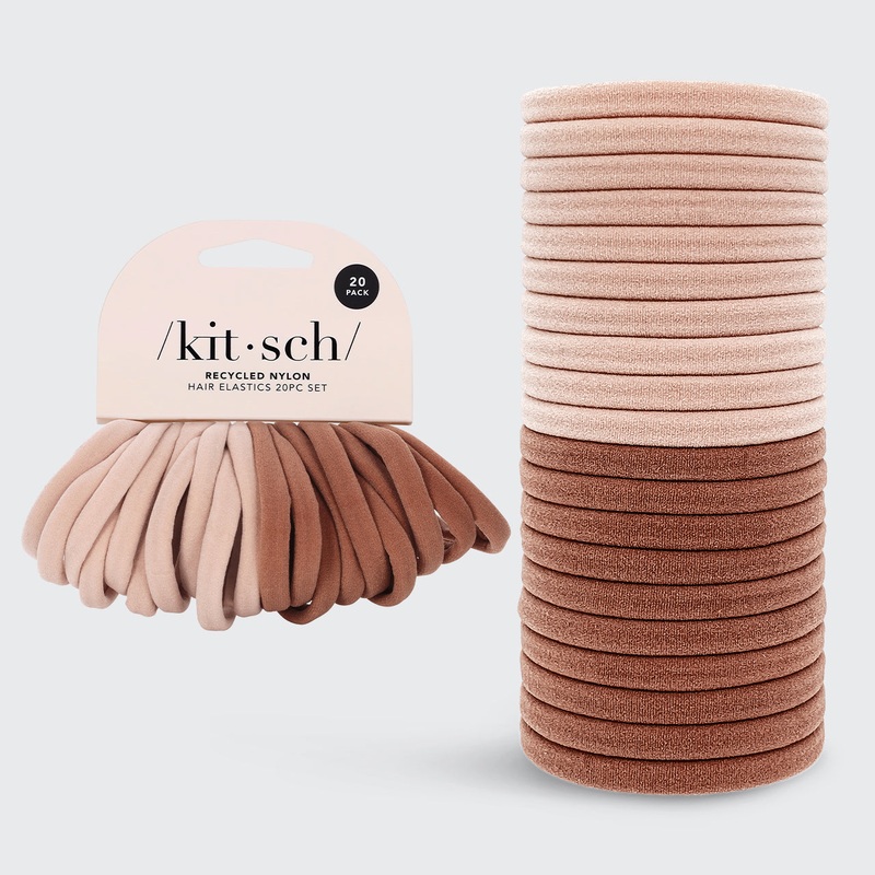 Elastic Hair Ties 20 Pack – Blush
