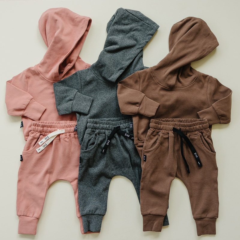 Harley Jogger Set|Salmon|Grey|Brown|3-6M|6-12M|12-18M|18-24M|2T|3T|4T|5T|6Y