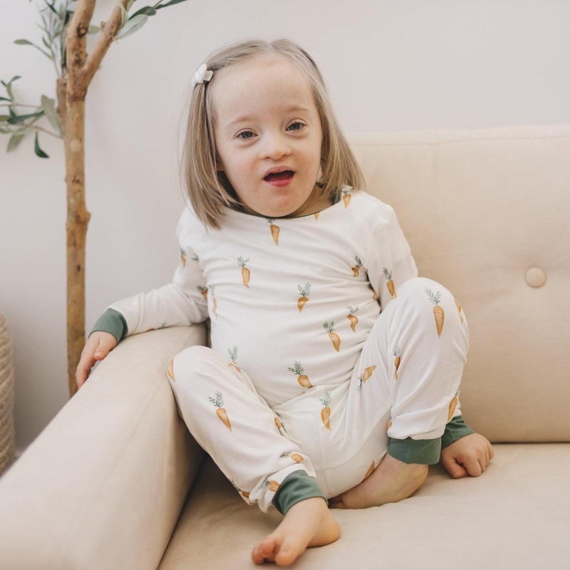 Keep Calm and Carrot On 2pc Bamboo Pajama Set