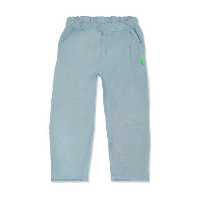 MC Slate Blue Kid Linen Pant|2Y|3Y|4Y|5Y|6Y|8Y|10Y|Slate Blue