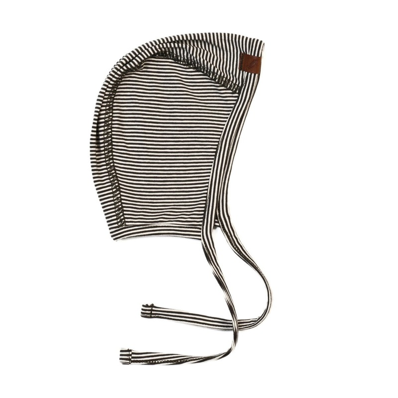 Organic Baby Bonnet – Stripe|0-3m|3-6m|6-12m